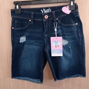 YMI Girl (8) Girls Distressed‎ Midi Short